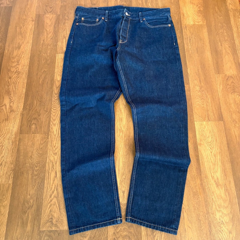 Buck Mason Ford Standard Mens Blue Japanese Denim Selvedge Straight Leg Jeans